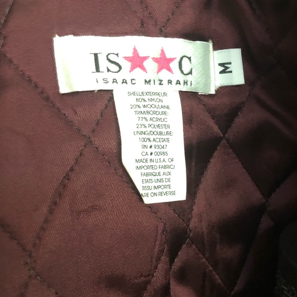 Isaac Mizrahi burgundy overcoat - Picture 4 of 8